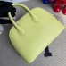Hermes Bolide 1923 Mini Handmade Bag In Jaune Bourgeon Chevre Mysore Leather