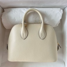 Hermes Bolide 1923 Mini Handmade Bag In Nata Chevre Mysore Leather