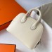 Hermes Bolide 1923 Mini Handmade Bag In Nata Chevre Mysore Leather