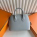 Hermes Bolide 1923 Mini Handmade Bag in Blue Glacier Evercolor Calfskin