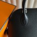 Hermes Bolide 1923 Mini Handmade Bag in Black Evercolor Calfskin