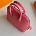 Hermes Bolide 1923 Mini Handmade Bag in Rose Azalee Evercolor Calfskin