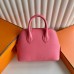Hermes Bolide 1923 Mini Handmade Bag in Rose Azalee Evercolor Calfskin