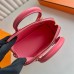 Hermes Bolide 1923 Mini Handmade Bag in Rose Azalee Evercolor Calfskin
