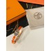 Hermes Orange Mini Clic Chaine dAncre Bracelet
