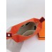 Hermes Bride-a-Brac Large Case in Orange Canvas