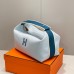 Hermes Bride-a-Brac Case in Bleu Pale Canvas
