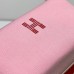 Hermes Bride-a-Brac Case in Pink Canvas