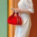 Hermes Bride-a-Brac Case in Red Canvas