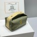 Hermes Bride-a-Brac Large Case in Vert Foret  Canvas with Zigzag Motifs