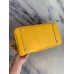 Hermes Birkin 40 Handmade Bag In Yellow Clemence Leather