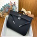 Hermes Kelly Depeches 36 Briefcase in Black Clemence Leather