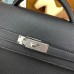 Hermes Kelly Depeches 36 Briefcase in Black Clemence Leather