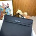 Hermes Kelly Depeches 36 Monochrome Briefcase in Clemence Leather