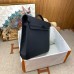 Hermes Kelly Depeches 36 Monochrome Briefcase in Clemence Leather