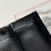 Hermes Sac a Depeches 38 Briefcase in Black Clemence Leather