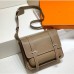 Hermes Steve 30 Messenger Bag in Taupe Clemence Leather