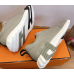 Hermes Men's Bouncing Sneakers in gray Leather