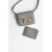 Hermes Constance Slim Wallet in Gris Meyer Epsom Calfskin