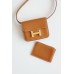 Hermes Constance Slim Wallet in Gold Epsom Calfskin