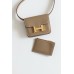 Hermes Constance Slim Wallet in Taupe Epsom Calfskin