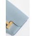 Hermes Constance Slim Wallet in Blue Lin Evercolor Calfskin