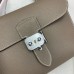 Hermes Sac a Depeches 21 Bag in Taupe Clemence Leather