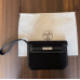 Hermes Kelly Depeches 25 Pouch in Noir