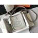 Hermes Evelyne III TPM Mini Bag In Pearl Grey Clemence Leather