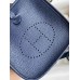 Hermes Evelyne Mini Handmade Bag in Blue Saphir Clemence Leather