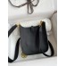 Hermes Evelyne Mini Handmade Bag in Black Clemence Leather