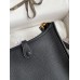 Hermes Evelyne Mini Handmade Bag in Black Clemence Leather