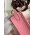 Hermes Evelyne Mini Handmade Bag in Rose Sakura Clemence Leather