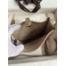 Hermes Evelyne Mini Handmade Bag in Gris Tourterelle Clemence Leather