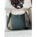 Hermes Evelyne Mini Handmade Bag in Vert Cypres Clemence Leather