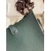 Hermes Evelyne Mini Handmade Bag in Vert Cypres Clemence Leather