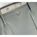 Hermes Garden Party 30 Bag In Gris Meyer Taurillon Leather