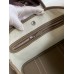 Hermes Garden Party 30 Handmade Bag in Toile and Taupe Leather