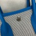Hermes Neo Garden Party 23 Bag in Canvas and Blue Negonda Calfskin