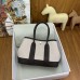 Hermes Neo Garden Party 23 Bag in Canvas and Ebene Negonda Calfskin
