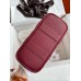 Hermes Neo Garden Party 23 Handmade Bag in Bordeaux Clemence Leather