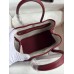 Hermes Neo Garden Party 23 Handmade Bag in Bordeaux Clemence Leather