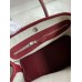 Hermes Neo Garden Party 23 Handmade Bag in Bordeaux Clemence Leather