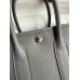 Hermes Neo Garden Party 23 Handmade Bag in Gris Meyer Clemence Leather