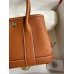 Hermes Neo Garden Party 23 Handmade Bag in Gold Clemence Leather