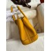 Hermes Neo Garden Party 23 Handmade Bag in Jaune Ambre Clemence Leather