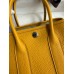 Hermes Neo Garden Party 23 Handmade Bag in Jaune Ambre Clemence Leather