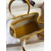Hermes Neo Garden Party 23 Handmade Bag in Jaune Ambre Clemence Leather