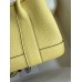Hermes Neo Garden Party 23 Handmade Bag in Jaune Poussin Clemence Leather