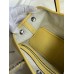 Hermes Neo Garden Party 23 Handmade Bag in Jaune Poussin Clemence Leather